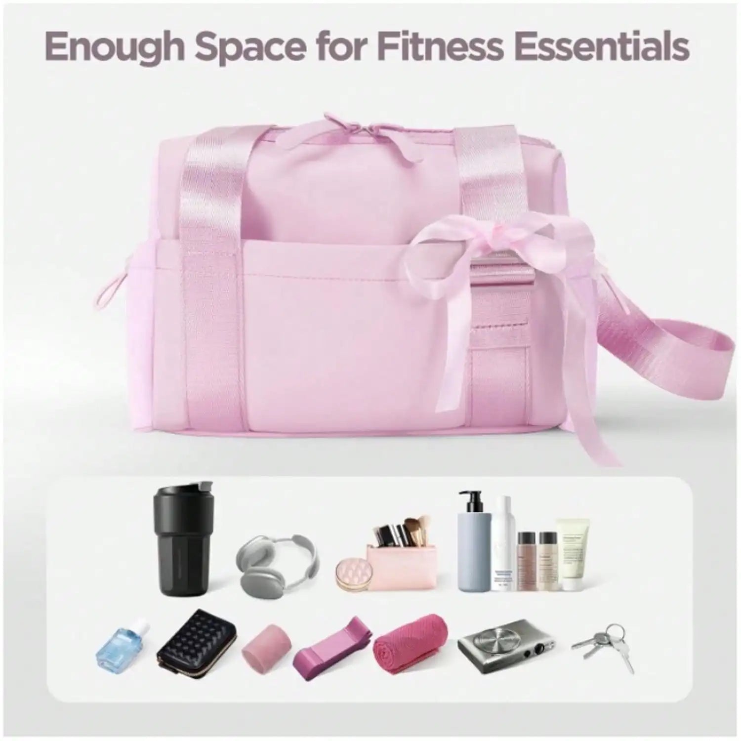 Cute Small Gym Tote Bag for Women with Wet Compartment - silverfoxgoods